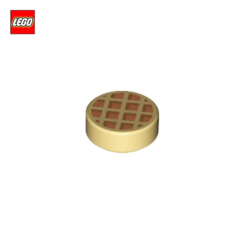 Tile Round 1 x 1 with Waffle - LEGO® Part 56976