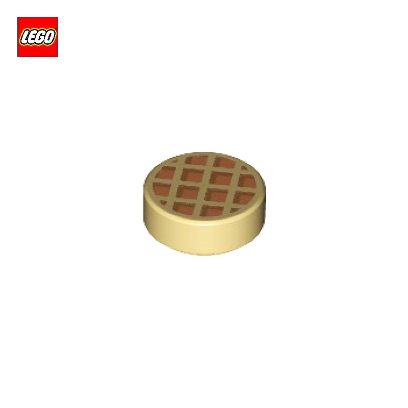 Tuile ronde 1x1 Motif Gaufre - Pièce LEGO® 56976