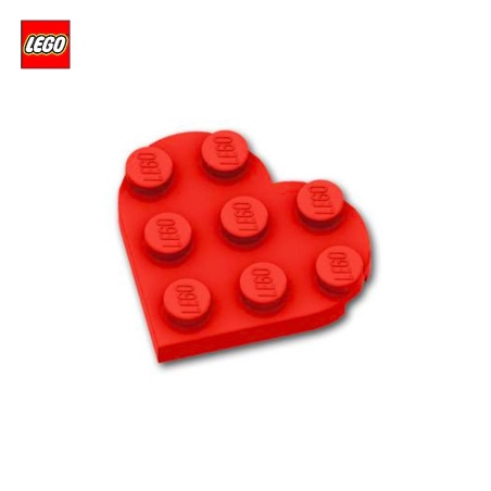 Lego® 46342 Plaque 6x6 en Forme de Coeur (jaune orangé)