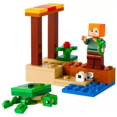 La plage de la tortue - Polybag LEGO® Minecraft 30432