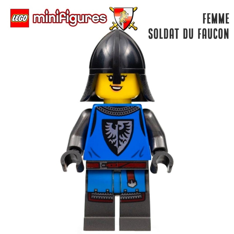 Minifigure LEGO® Médiéval - La femme soldat du Faucon