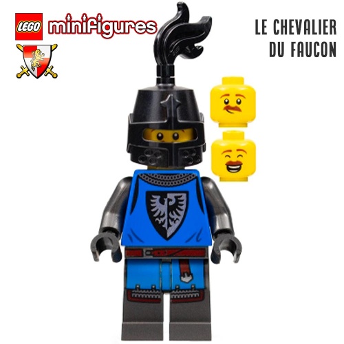 Minifigure LEGO® Médiéval - Le chevalier du Faucon - Super Briques