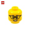 Minifigure Head Man with Glasses - LEGO® Part 66173
